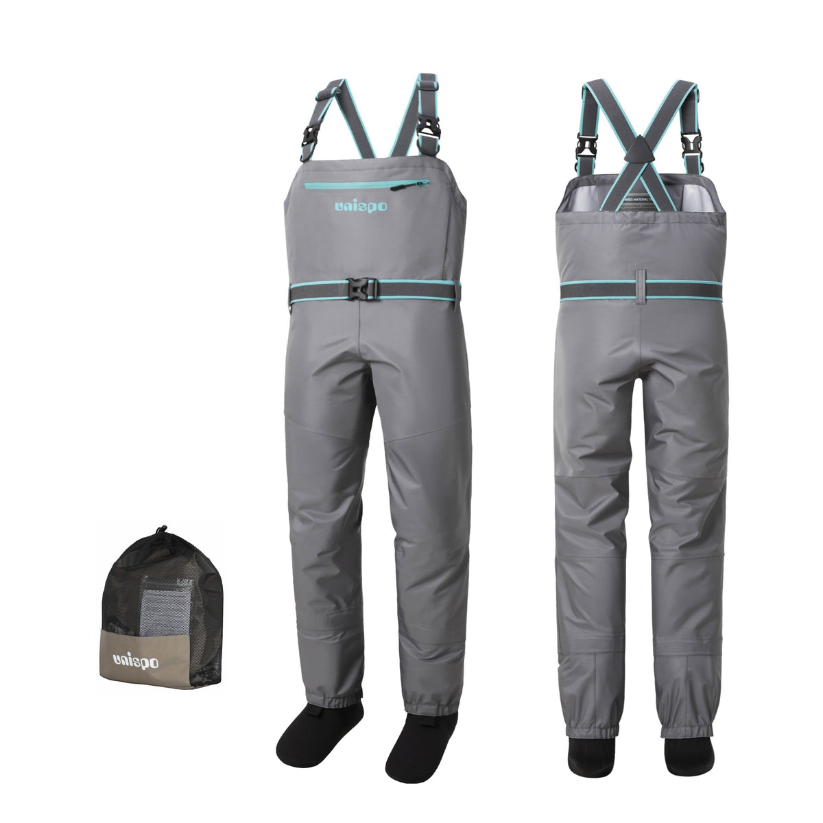 UNISPO-032 Aqua Lady's Stockingfoot Chest Wader