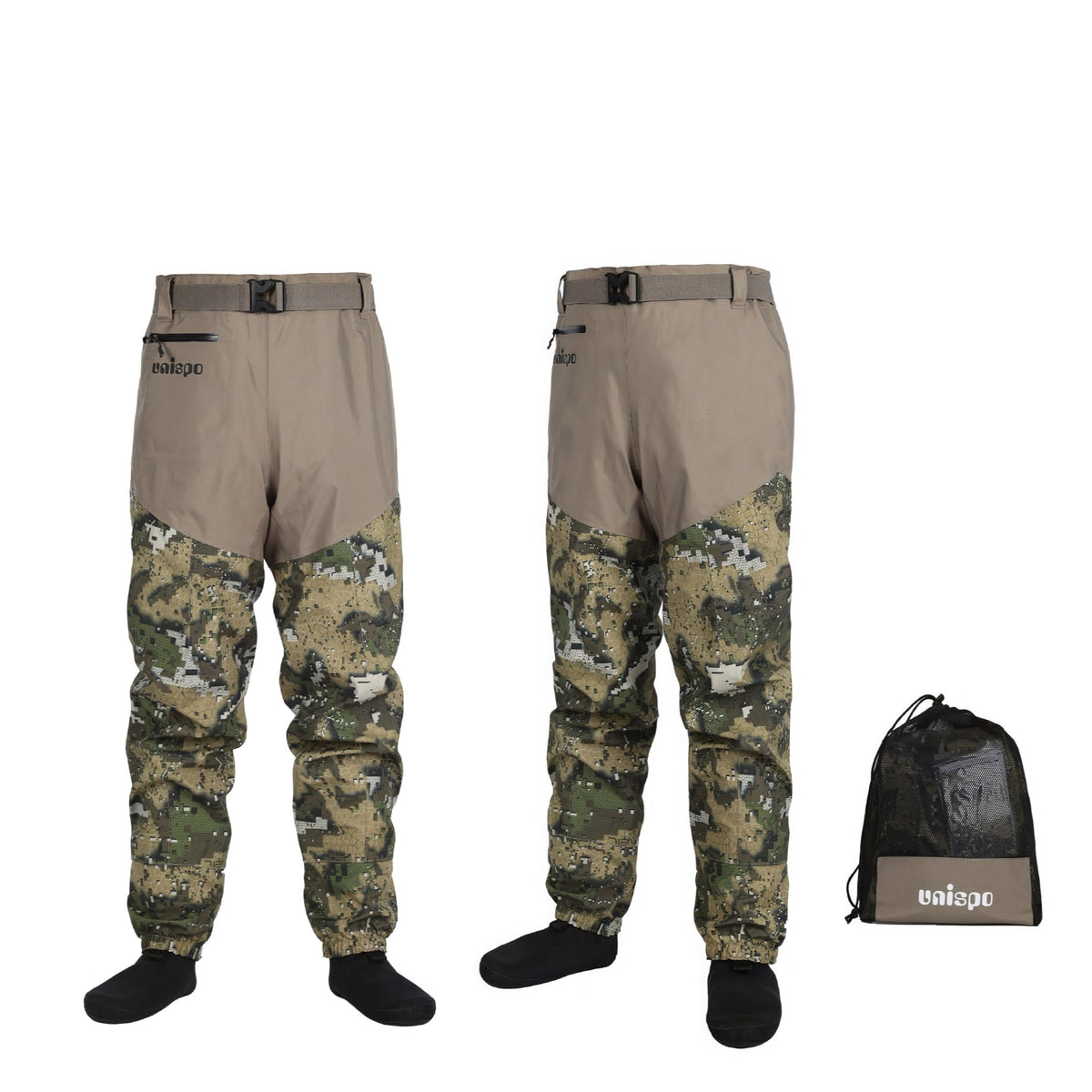 UNISPO-012 Veil Breathable Stockingfoot Waist Wader