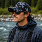 UNISPO-022 BLAK  Camo. Baseball Cap