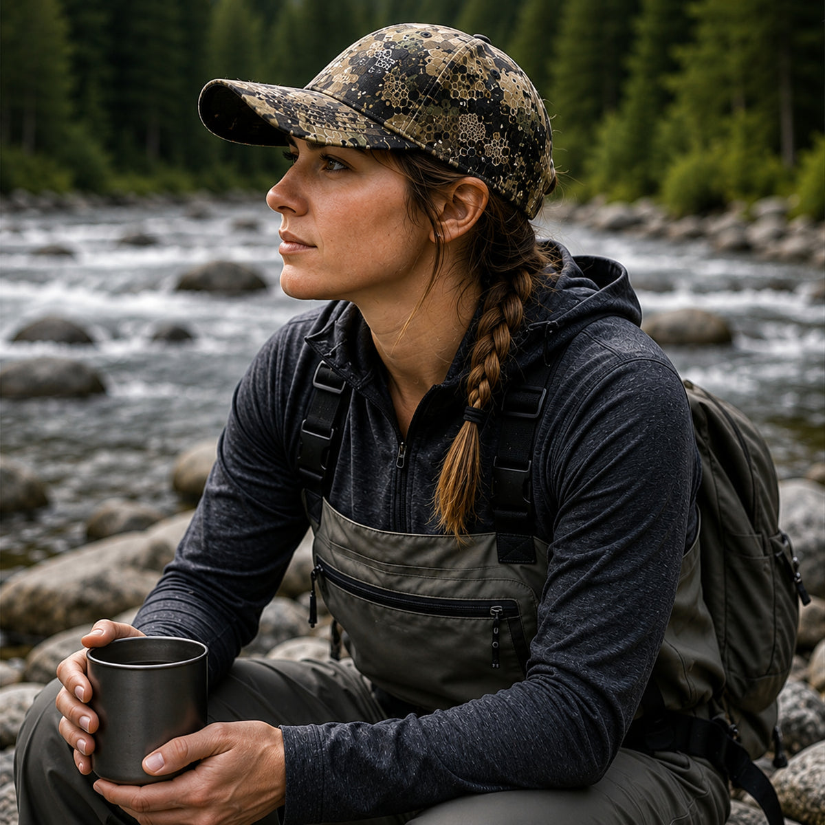 UNISPO-022 VEIL Camo. Baseball Cap
