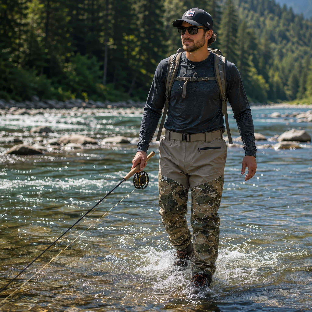 UNISPO-012 Veil Breathable Stockingfoot Waist Wader