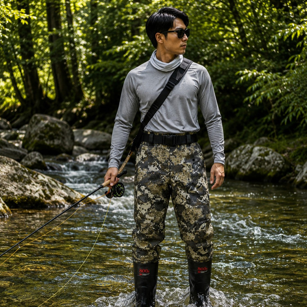 UNISPO-014 Bare Neoprene Bootfoot Waist Wader