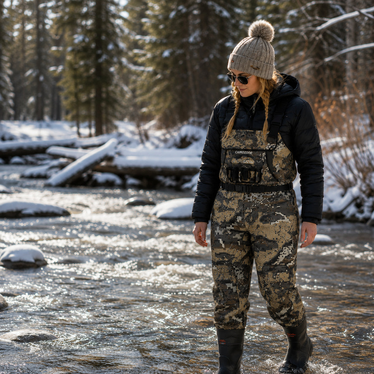 UNISPO-013 Bare Neoprene Bootfoot Chest Wader