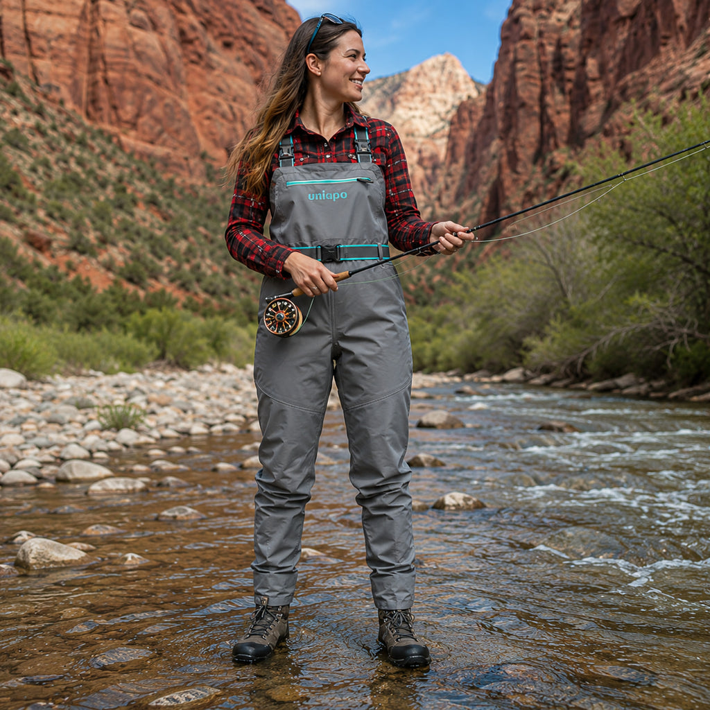 UNISPO-032 Aqua Lady's Stockingfoot Chest Wader