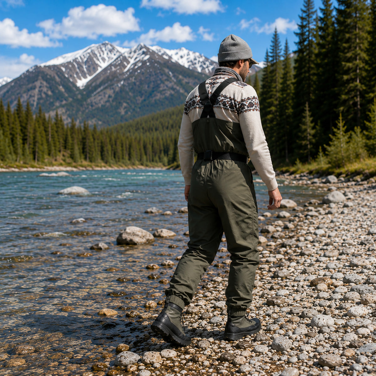 UNISPO-017 Streamlin Breathable Stockingfoot Chest Wader