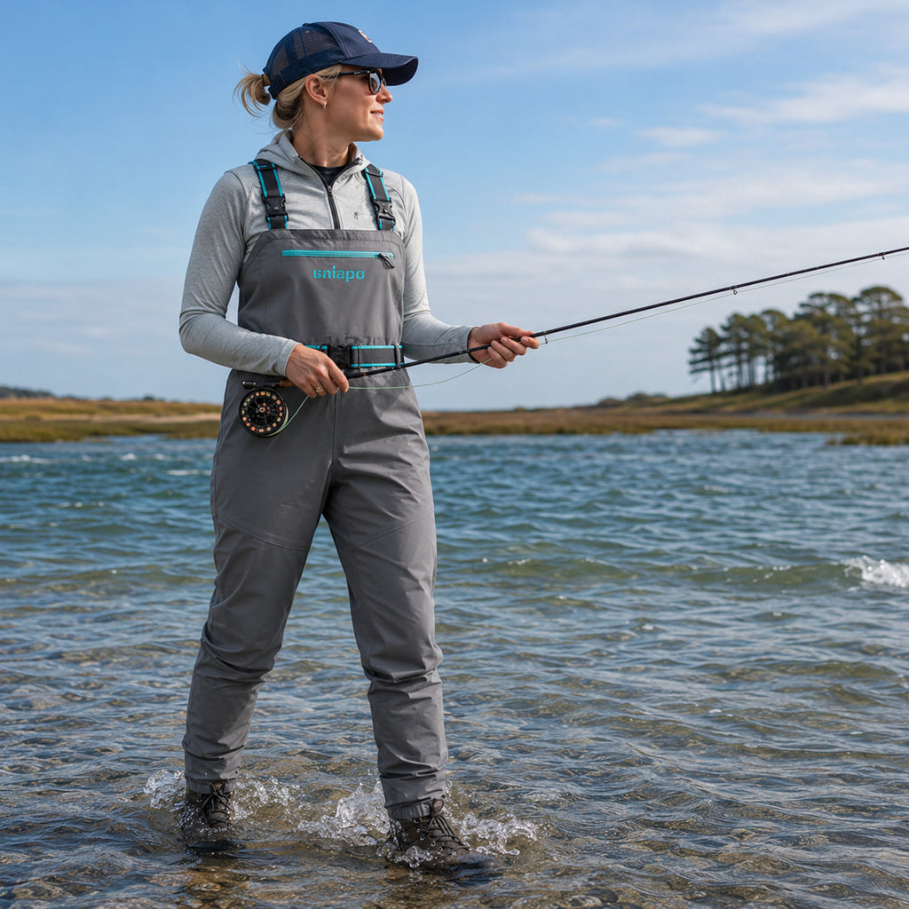 UNISPO-032 Aqua Lady's Stockingfoot Chest Wader