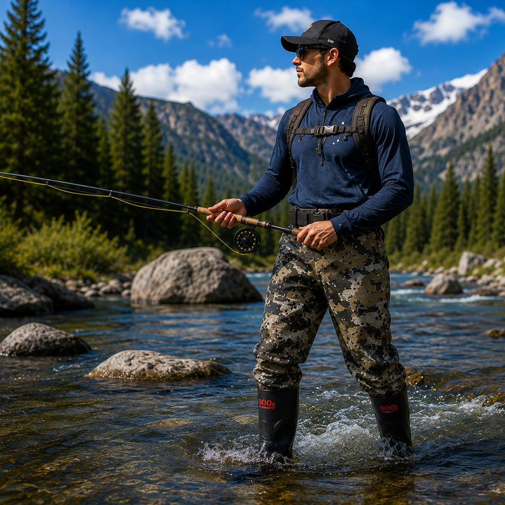 UNISPO-014 Bare Neoprene Bootfoot Waist Wader